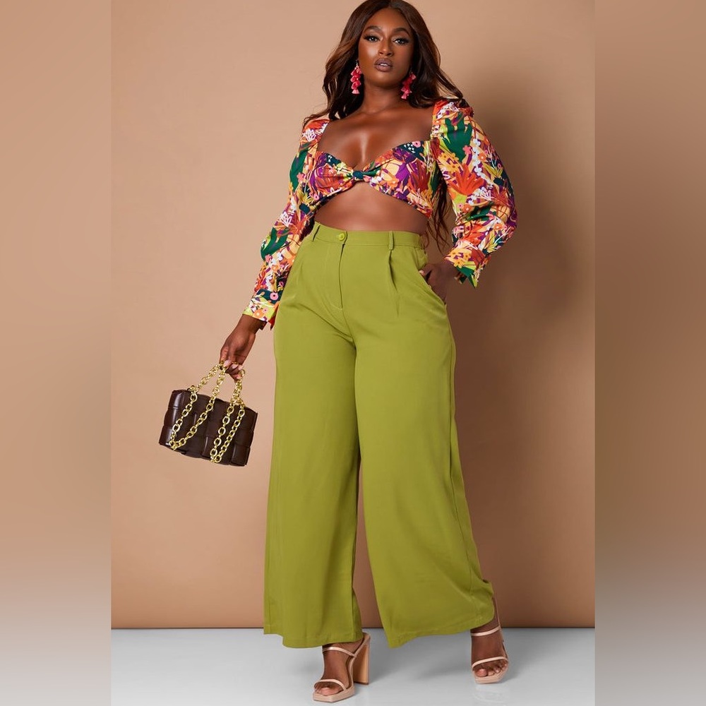 High waist trousers